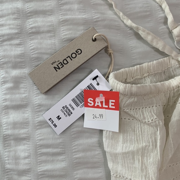 Aritzia Golden Tube top. Size Medium - Picture 2 of 4